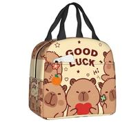 BRTOLIIAO Bolsas de almuerzo térmicas aisladas para mujeres a medida Capybara Recipiente reutilizable para comida en picnic al aire libre