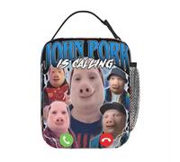 BRTOLIIAO Cajas de fiambrera aisladas John Pork llama a Divertida Caja de Comida de Comida Comida Térmica INS Portátil Portátil Caja de Comida para Oficina