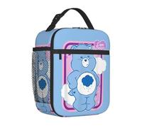 BRTOLIIAO Care Bears Grumpy Bear Bolsa de comida aislante Bolsa térmica Recipiente de comida Caja de fiambrera Hombres Mujeres Playa Exterior