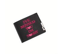 BRTOLIIAO Corazones de amor, os echo de menos, lo siento. Diseño de impresión de cartera de hombre, sencillo, moderno, elegante, de negocios, novio del padre, amante de la Navidad.