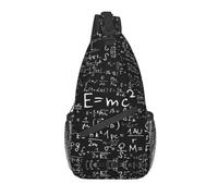 BRTOLIIAO Ecuaciones de física chulas, mochila bandolera para hombres, geek ciencias, matemáticas, bolsa de pecho para viajar en bicicleta