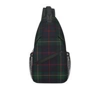 BRTOLIIAO Farquharson Scottish Tartan Chest Bag Hombre Bandolera Mochila Bandolera Bolsa de pecho Mochila de viaje para senderismo Bolsa de hombro