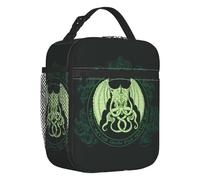 BRTOLIIAO La llamada de Cthulhu Lovecraft Bolsas de comida aislantes Horror pulpo Tentáculo Monstruo Refrigerador portátil Bento Caja Bento Térmica Trabajo Viaje