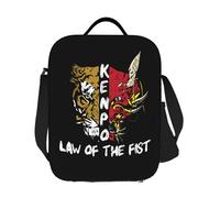 BRTOLIIAO Loncheras personalizadas de Kenpo Karate Law Of The Fist Artes Marciales Bolsas de Comida para Hombres Mujeres Refrigeradora Termicamente Aislada para Estudiantes