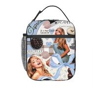 BRTOLIIAO Sabrina Carpenter Tour Eras Bolsas de Almuerzo Aislantes Álbum de Espresso Caja de Comida Reutilizable Refrigeradora Térmica Cajas de Comida para Picnic