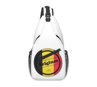 BRTOLIIAO Sello de Bélgica, Bandera de Bélgica, mochila de pecho de hombres, bandolera, mochila de viaje de senderismo Bolsa de hombro