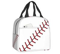 BRTOLIIAO Softbol Béisbol L Ace Lunch Box Térmica Refrigeradora Comida Bolsa de Comida Aislante para niños Escolares Bolsas portátiles de picnic