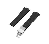 Brton - Correa de reloj de goma de liberación rápida de repuesto para relojes Tissot PRX de 35/40 mm de cuarzo/Powermatic 80 versiones automáticas para hombres y mujeres, color negro