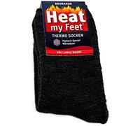 BRUBAKER 2 pares de calcetines térmicos Heat My Feet, antracita, 39-42