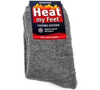 Brubaker 2 pares de calcetines térmicos Heat My Feet, gris, 43-46
