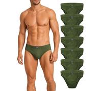 BRUBAKER 7 Pack Slips Hombre 100% Algodón - Oliva Talla XL