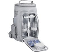 BRUBAKER Bolsa-Nevera Portátil para 2 Botellas Vino y Champagne Picnic Romántico