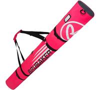 BRUBAKER 'Carver Champion 2.0' Bolsa Porta Esquís - Bolsa Deporte De Nieve para Transportar Un Par De Esquís Y Bastones - Rosa/Blanco - 170 cms.
