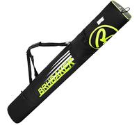 BRUBAKER Carver Champion Bolsa de esquí para 1 par de esquís y Bastones - Negro/Amarillo neón - 190 cm