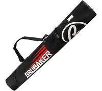 BRUBAKER 'Carver Champion' Bolsa Porta Esquís - Bolsa Deporte De Nieve para Transportar Un Par De Esquís Y Bastones - Negro/Rojo - 190 cms.