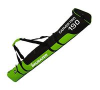 BRUBAKER 'Carver Pro 2.0' Bolsa Porta Esquís - Bolsa Deporte De Nieve para Transportar Un Par De Esquís Y Bastones - Verde/Negro - 190 cms.