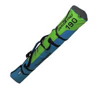 BRUBAKER Carver Pro - Bolsa de esquí acolchada para 1 par de esquís y bastones, resistente a desgarros, color azul y verde, 190 cm