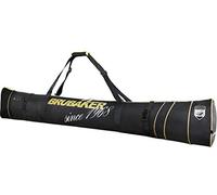 BRUBAKER 'Carver Pro Grenoble' Housse à Skis rembourrée pour 1 Paire de Skis et Bâtons - 170 cm ou 190 cm - Negro/Dorado