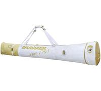 BRUBAKER 'Carver Pro St. Moritz' Housse à Skis rembourrée pour 1 Paire de Skis et Bâtons - 170 cm - Blanco/Dorado