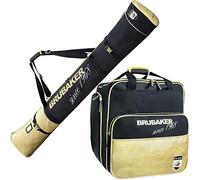BRUBAKER Conjunto 'St. Moritz' - Bolsa para Botas y Casco de ski Junto + Bolsa para un par de Ski - 170 cms. ó 190 cm