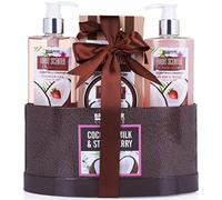 BRUBAKER Cosmetics Set de Baño y Ducha "Leche de Coco y Fresa"