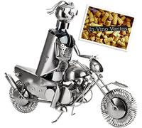 BRUBAKER Escultura Soporte para Botellas de Vino Soporte de Exhibición Motorista