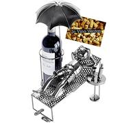 BRUBAKER Escultura Soporte para Botellas de Vino Soporte de Exhibiciónn Turista