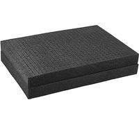 BRUBAKER Espuma en Cubo Rejilla - 2 Piezas de Espuma 450 x 325 x 45 mm - Espuma para Maletines de Herramientas y Maletines de Cámara - Inserto de Maletín como Protección para Cámara y Herramientas