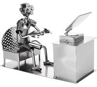 BRUBAKER Figura de tornillo de jugador con controlador, figura de metal hecha a mano, decoración de consola de videojuegos, regalo para hombres y mujeres