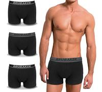 BRUBAKER Hombres Calzoncillos - Set de 4 Pantalones Cortos Retro - Hipster Boxer Pantalones con Cintura Elástica Cómoda y Transpirable - Ropa Interior Masculina de Algodón