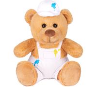 BRUBAKER Osito de Peluche Pintor con Peto y Gorro - Teddy de Peluche de 25 cm