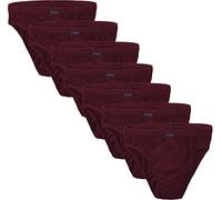Brubaker - Pack de 7 calzoncillos de algodón para hombre burdeos L