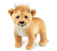 BRUBAKER Peluche León - 30 cm Peluche - Cachorro Peluche Animal, Felino Grande, de Pie - Peluches para Niños - Marrón