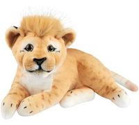 BRUBAKER Peluche León - 30 cm Peluche - Cachorro Peluche Animal, Felino Grande, Tumbado - Peluches para Niños - Marrón