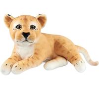 BRUBAKER Peluche Leona - 30 cm Peluche - Cachorro Peluche Animal, Felino Grande, Tumbado - Peluches para Niños - Marrón