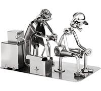 BRUBAKER Que Se Joda el Hombre Artista del Tatuaje - Figura de Hierro Hecha a Mano Maniquí de Metal - Figura de Metal Idea de Regalo para Tatuados y Aficionados Al Tatuaje - Regalo para Tatuar