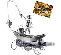 Brubaker - Soporte para Botella de Vino, diseño de Pescador en Barco