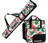 BRUBAKER Spotlight Combi Mochila Porta Botas + Bolsa Esquí 170 cm Flamencos