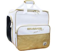 BRUBAKER 'St. Moritz' - Bolsa de Deporte - Mochila para Botas de esquí + Casco + Accesorios - Color Blanco/Dorado