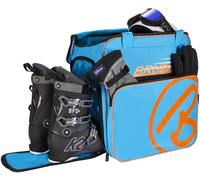 BRUBAKER 'Super Champion 2.0' Bolso para Deporte - Mochila Porta Botas De Esquí - Azul/Naranja