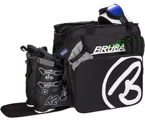 BRUBAKER 'Super Champion 2.0' Bolso para Deporte - Mochila Porta Botas De Esquí - Negro/Verde