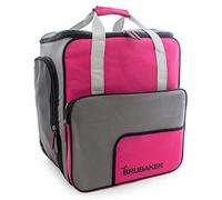 BRUBAKER 'Super Function 2.0' Bolso para Deporte - Mochila Porta Botas De Esquí - Rosa/Gris