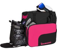 BRUBAKER Superfunction - Bolsa para botas de esquí con compartimento para casco, color negro y rosa