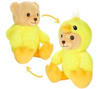 BRUBIES Osito Polluelo - Osito de Peluche de 25 cm Disfrazado de Pato con Capucha - Peluche para Aventuras Acogedoras - Regalo de Peluche para Niños