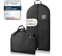 Bruce.® Fundas Ropa Armario 100x60cm, Antipolillas Bolsa Almacenaje Ropa con 120 GSM, Porta trajes Caballero o Mujer para Viaje, Bolsas Guardar Ropa Colgada con Cremallera
