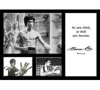 Bruce Lee - 20 - A4 Póster - Famous Quotes - Cotizaciones - artes marciales legend - kung fu - print - Póster