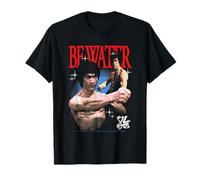 Bruce Lee Be Water Retro Martial Arts Poses Retro Movie Camiseta