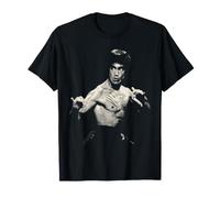 Bruce Lee Black and White Action Pose Portrait Martial Arts Camiseta
