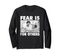 Bruce Lee Fear Is For Others Distressed Shot Manga Larga