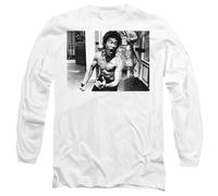 Bruce Lee Full of Fury Long Sleeve T Shirt, White Camiseta, Blanco, XXL Unisex Adulto